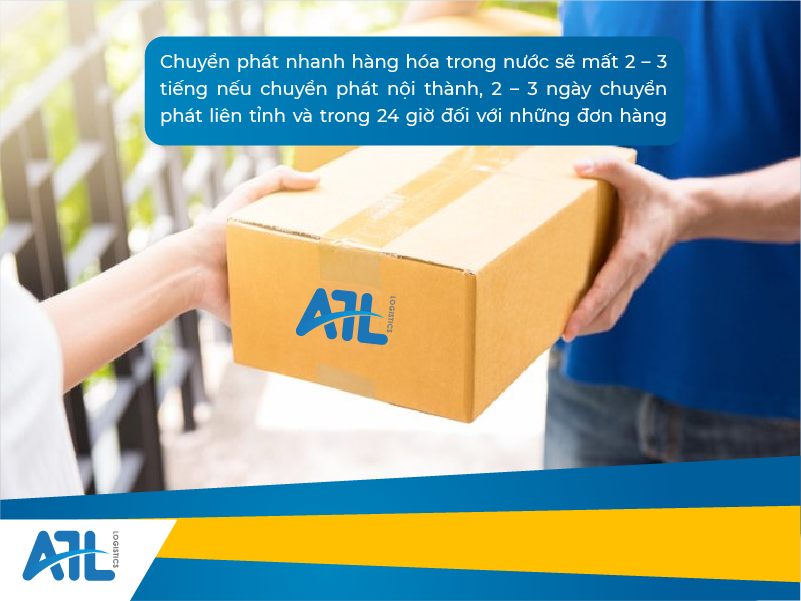chuyển phát nhanh trong nước mất bao lâu