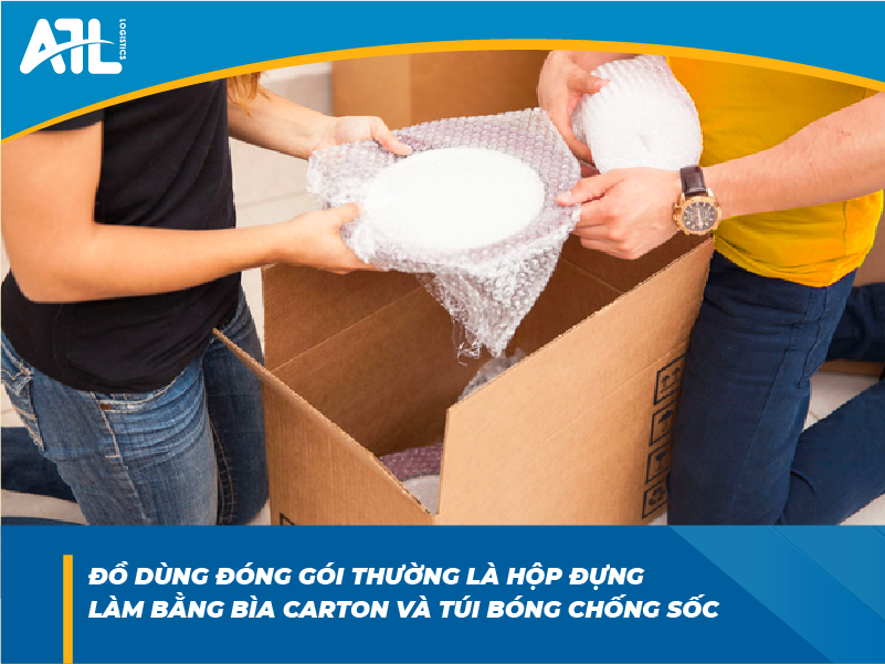 Đóng gói đồ thủy tinh khi vận chuyển